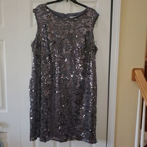 Studio One NY Silver Sequin Dress